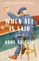 When all is said : a novel  Cover Image